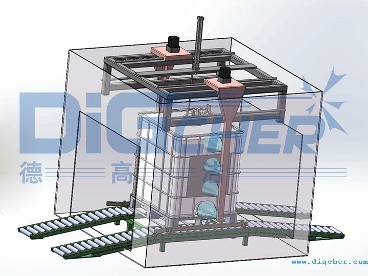 ICB噸桶高壓水自動清洗線